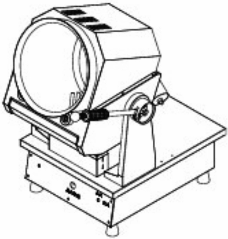 Dimension เครื่องผัดอัตโนมัติแบบหมุน1